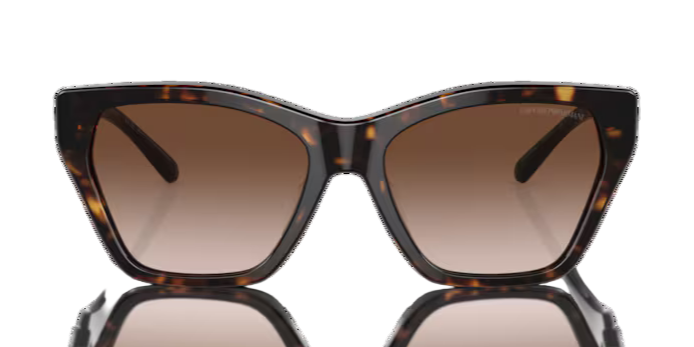 Emporio Armani 0EA4203U Shiny Havana Cat Eye Sunglasses – Round