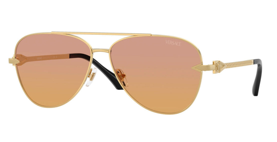 versace VE 2283 1002EL Pilot Sunglasses – Aviator