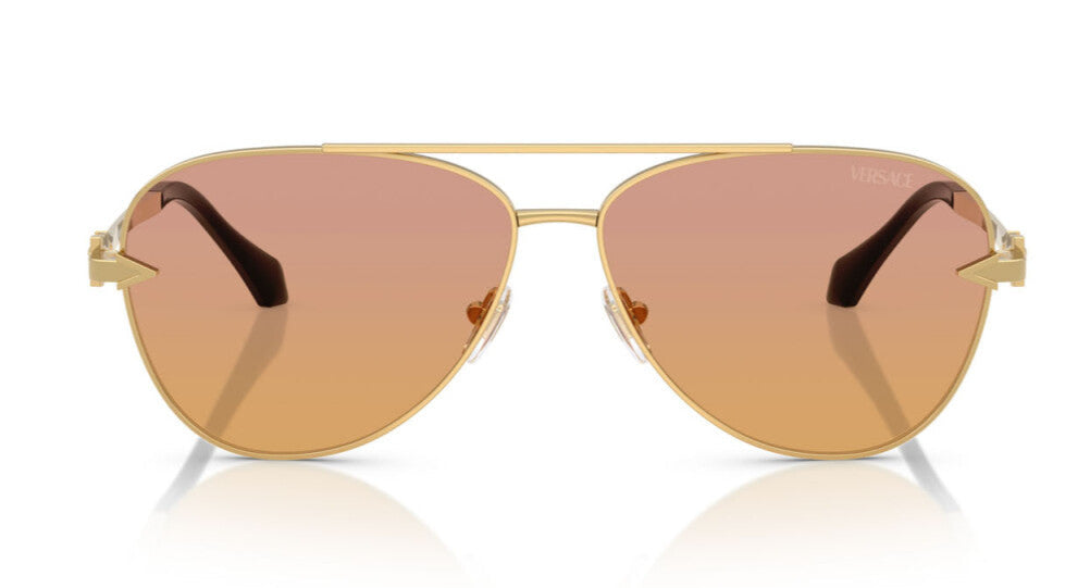 versace VE 2283 1002EL Pilot Sunglasses – Aviator