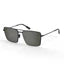 Intense Focus Designer Dapper 12X Black Metal Square Sunglasses – 61/17 148