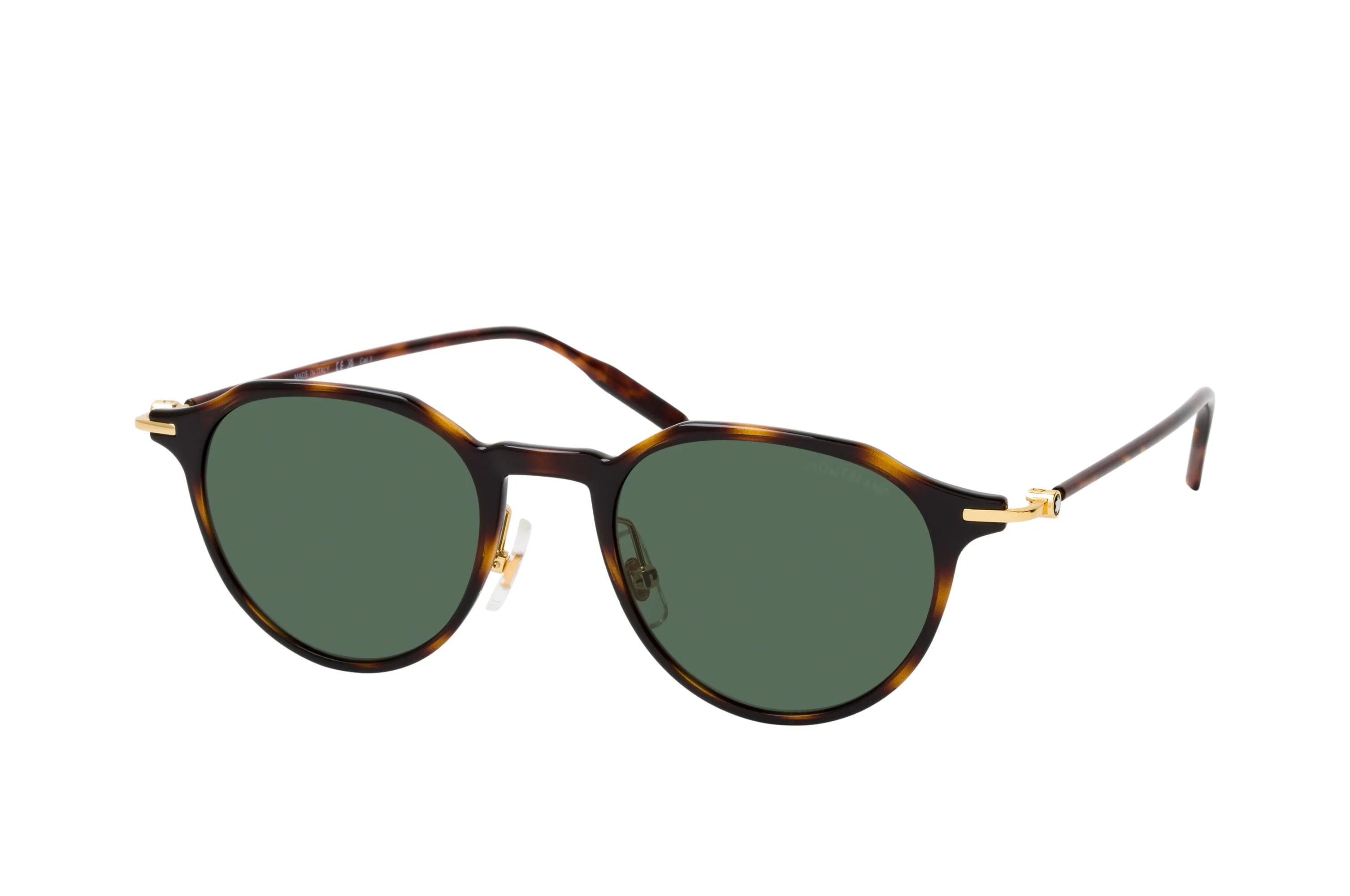 Mont Blanc MB0355S 002 Asian Fit Sunglasses – Round