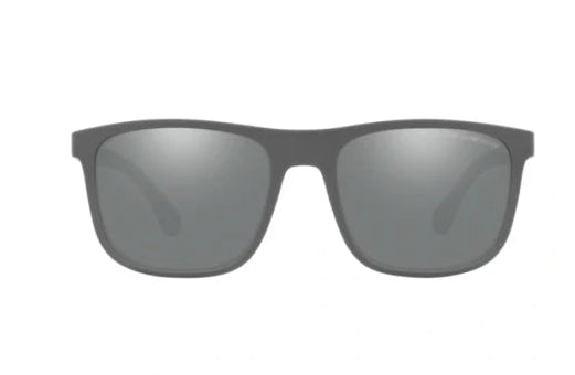 Emporio Armani 0EA4129 50606G – Matte Grey Sunglasses – Rectangle