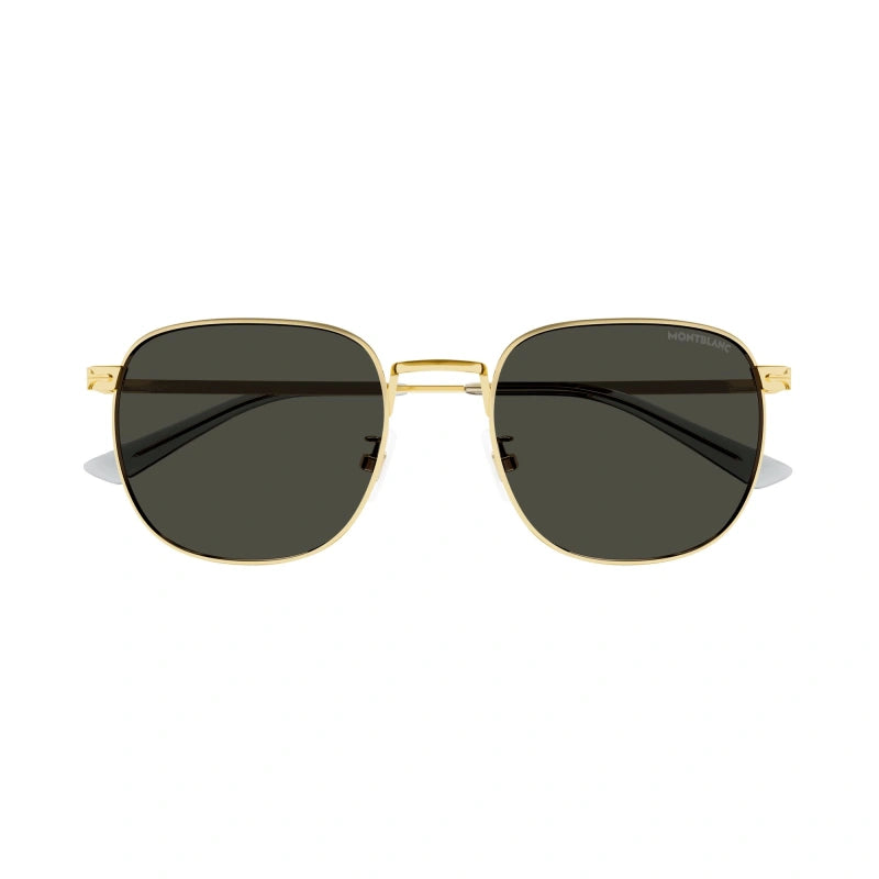 Mont Blanc MB0265S 001 Gold Sunglasses – Round