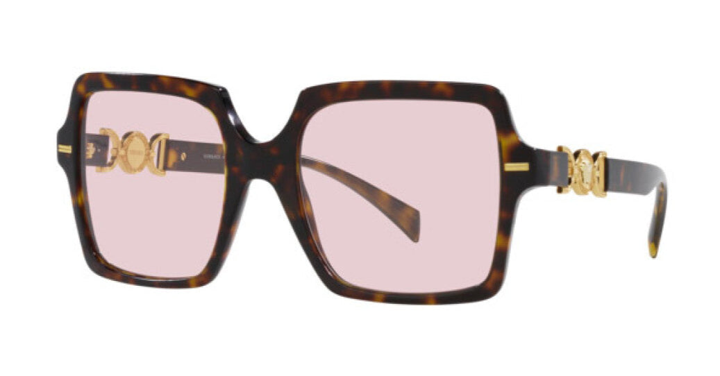 versace VE4441 108/P5 Havana  Photochromic Sunglasses – Square